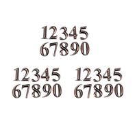 Piuusngy 30Pc Gate Digits 0 to 9 Number Tag Numeral Door Plaque House Drawer Sign Plating Home Sticker Address Door Label Bronze