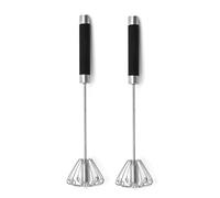 Piuusngy Rotatable Stainless Steel Kitchen Mixer Manual Whisk Egg Beater Whipping Manual Cream Whisk Semi Automatic Eggbeater