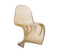 Piuytrew Modern S-Shaped Bar Chair,Bar Shaped Dining Chair,Creative Designer Acrylic Plastic Chair,Transparent Internet Celebrity Chair,Makeup Stool,1