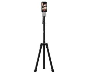 Pivo 63"/160cm Extendable Cell Phone & Camera Tripod with Sturdy, Lightweight, Portable, Foldable Stand for Video Recording with Universal 1/4"" Thread for DSLR, Smartphone, Action Camera & Pivo Pods