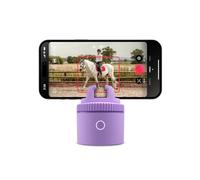 Pivo Equestrian Lite Auto Horse, Face and Body Tracking, Ai-Powered 360° Rotation Smartphone Holder, Equine Coaching, Auto Zoom Handsfree Photo & Video Recording - Purple