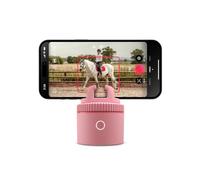 Pivo Equestrian Pod Auto Horse, Face and Body Tracking, Ai-Powered 360° Rotation Smartphone Holder, Equine Coaching, Auto Zoom Handsfree Photo & Video Recording - Pink