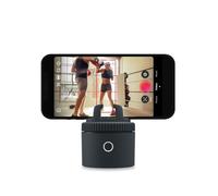 Pivo Sports Tennis Double Tracking, Auto Body Face Tracking, 360° Speed Rotation Smartphone Holder, Tennis Coaching, Auto Zoom Handsfree Photo & Video Recording - Gray
