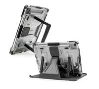 PIVOT A20A Atlas Robust Tablet Case - Fits iPad Air 4th gen & iPad Pro 11 in (1st - 3rd gen) - 360 Degree Protection - for Professional Pilots, General Aviation - Black/Clear
