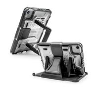 PIVOT A35A Rugged iPad Case - Fits iPad mini (6th gen.), iPad mini (A17 Pro)-Durable Protective Shell with Universal Mounting System & Kickstand - Clear Body/Black Clip Made in the USA.