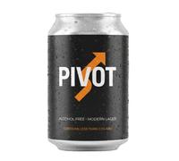 Pivot Beer Modern Lager - Non Alcoholic Lager Beer, Case of 12 Cans
