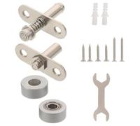 Pivot Shaft for Glass Dividers and Wooden Partitions Silver