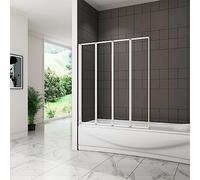 Pivot Shower Bath Screen 4 Fold Folding Bath Screen 1000x1400mm