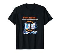 Pivot Tables Data Science Numbers Flip Chart Graphic T-Shirt