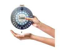 Pivotell Advance Automatic Pill Dispenser with 24 Alarms with Transparent Clear Lid & Blue Medication Tray