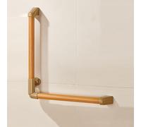 Pivoting Shower Grab Bar - Wall-Mounted Safety Handle for Seniors 50x70cm Bathroom Support Rail - Non-Slip Grip for Enhanced Stability and Security