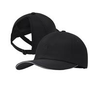 PivotWing Running Cap Baseball Cap for Women UPF50+ Running Hat Quick Dry Womens Cap with Ponytail Hole Breathable High Ponytail Cap for Hiking Walking Tennis Golf Summer Outdoor Sport Black 56CM