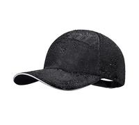 PivotWing Unisex Waterproof Cap for Men Women, Upf50+ Reflective All Weather Running Cap, Adjustable Rain Day Running Hat, Unstructured Baseball Cap for Running Fishing Hiking, Black One Size