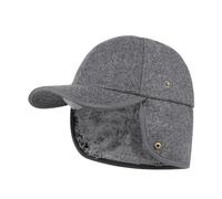 PivotWing Womens Mens Winter Baseball Hats with Earflaps Warm Elmer Fudd Hat Ear Flap Baseball Cap for Men Women Hunting Hiking Walking Winter Outdoor Ear Warmer Furry Fur Hat, Dark Heather Grey