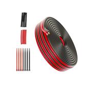 Piwaal 18AWG Electrical Wire Spool 0.68mm² 100ft Each 18 Gauge 2 Conductor Parallel Wire (Red 30.48M Black 30.48M) Hook Up Oxygen Free Stranded Tinned Copper Cable for LED Strip/Bulbs/Lamps