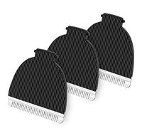 Piwerod 3 Pack Blades Compatible with Meridian Trimmer, Hygienic Ceramic Blades Compatible with Meridian Body Trimmer (Onyx & Sage), Black