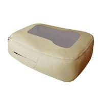 PIWINE Car Center Console Armrest Storage Box Protective Cover For Silverado For Tahoe For GMC For Sierra 2007-2013 Vehicle Central(Beige)