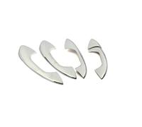 PIWINE Decorative Shell Car Exterior Refit Car Door Handle Bowl Cover Modify Frame Trim for Benz A B C E CLA GLB GLC Class 2020 2021(Chrome A)