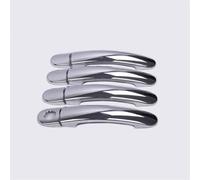 PIWINE Decorative Shell for VW for Golf 4 MK4 for Rabbit A4 1J 1997 1998 1999-2006 Gloss Black Chrome Car Exterior Door Handle Covers(Style 3)