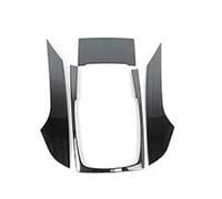 PIWINE Front Console Frame Decoration Bezel Shift Knob Fixed Frame Panel Decorative Frame for A6 C7 2012-2018(Black 2)