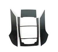 PIWINE Front Console Frame Decoration Bezel Shift Knob Fixed Frame Panel Decorative Frame for A6 C7 2012-2018(Black 1)