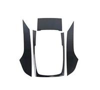 PIWINE Stainless Steel Center Console Gear Shift Frame Decoration Cover Trim for A6 C7 12-18 Car Styling Interior Accessories(Carbon 2)
