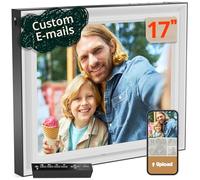Pix-Star 17 inch Extra Large Digital Frame | Free Unlimited Cloud | Share Videos and Photos by Email or App | Motion Sensor | Large Electronic Picture Frame