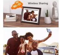 Pix-Star Easy Digital Photo Frame 10 Inch, Share Videos and Photos Instantly by Email or App High Resolution Display and Motion Sensor