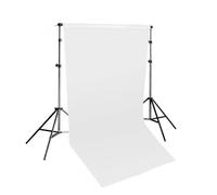 Pixapro 1.35x10m Paper Background Telescopic stand Kit Food Photography Backdrop Lighting Self Portrait Stand Savage Seamless Background Paper Screen Photography Shoot Studio Camera (White)