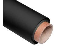 Pixapro 1.35x10m Paper Photo Background Easy Set-Up Video & Photography Backdrop Portable Background Paper Roll Photo Back Drop For Wedding, Portrait & Studio Kit (Black)