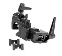 Pixapro 20x14.2x13.4cm Double Super Convi Clamp for Photography Lighting Video Studio LED Lights Cameras for Photography Lighting Kit Small C Clamp Photography Clamps (Twin Head)