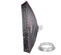 PIXAPRO 30x140cm 1x4.5ft Elinchrom Easy Quick Set Up Softbox Umbrella Open Strip Soft Box Long Diffuser Grid Softbox Studio Photo Rim Lighting Lightbox - Portrait Product Photography Video (30x140cm)