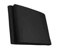 Pixapro 3x6m Anti-Crease Backdrop Green Screen Muslin Material Cloths Background Photography Backdrop Photo Lighting Stitched Loop Back Drop Fabric Machine Washable (Plain, Black)