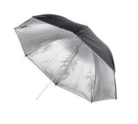 Pixapro 40" 101cm Photography Black Silver Studio Photo Umbrella Reflective Brolly Reflector for Video Recording Light Modifier Shaper For Group Portrait Photoshoot (Black/Silver)