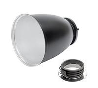Pixapro 45° Long Focus Tele-Zoom Reflector with Grid 45 Degree Studio Photo Reflector Lighting Spillkill Light Control Modifier Deep Focus Metal Dish Photography (Compatible with Profoto)