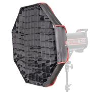 PiXAPRO 60cm (23.6") White Collapsible Beauty Dish (Comaptible With Elinchrom) - 60cm Diameter, 4cm Grid Size, 20cm Depth