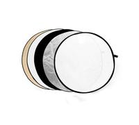 Pixapro 60cm Portable 5 in 1 Reflector Photography Collapsible Sun Panel Foldable Bounce Board Translucent Scrim Soft Diffusion Studio Photo Lighting (60cm, Collapsable)