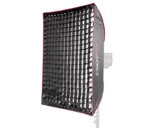 PIXAPRO 60x90cm 2x3ft Rectangular Easy & Quick Set Up Softbox Umbrella Opening Soft Box Honeycomb Diffuser Grid Softbox Studio Photo Lighting Lightbox - Portrait Product Photography Video (Bowens Fit)