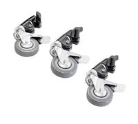 Pixapro Caster Wheels Photography Equipment Lighting Video Studio Camera Photoshoot Filming Photo Light Portable Film Proffessional Light Stands (30mm Fitting) - Clamp, Kit, Tripod, Rolling