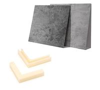 Pixapro Effect Textured PVC Boards Food Photography Creator Backdrop Studio Lighting Photo Shoot Back Drop Cameras Beginners Portable 60cm Filming Lights Booth Kit (Light Grey/Dark Grey)