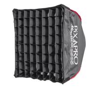 PIXAPRO MiniBox 35x35cm Compact Easy-Open Softbox (Broncolor) - 24cm Depth, 33cm Folded Length, Square, Adapter Ring Diameter: 12.9cm, Interchangeable Fitting