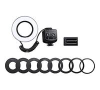 Pixapro RING72 8w Macro LED Ring Light On-Camera Studio Photography Lighting Universal DSLR Camera Close Up LED Video Lights Live Streaming Filming Vblogging Photoshoot Multiple Adapter Ring