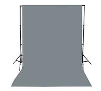 Pixapro Wide Telescopic Support Stand With 3x6m Muslin Drop Photography Lighting C Stand Projector Video Webcam Mini Ring Light Streaming Studio Screen Boom Arm (Grey)