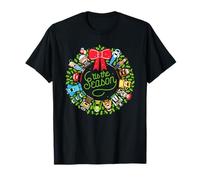 Pixar Christmas Wreath Toy Story, Monsters Inc., Cars, Up T-Shirt