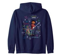 Pixar Coco Miguel And Dante With Colorful Doodles Zip Hoodie