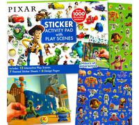 Pixar Create a Scene Book for Kids - Activity Kit Includes 1000+ Stickers from Toy Story Monsters Inc. Cars and More | Pixar Activity Book for Gir