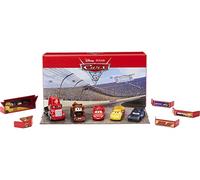 Pixar Disney Cars Florida 500 Piston Cup Race Diecast Car 5 Pack Collection 1:55 scale Toys Lightning McQueen, Mater, Cruz Ramirez, Jackson Storm & Mack Movie Gift, Kids Fans Ages 3 Yrs Up Multicolor