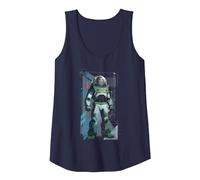Pixar Lightyear The Last Space Ranger, Buzz Lightyear Tank Top, Women, Navy Blue, Large