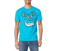 Pixar Monsters Inc Sullys Face Comp Young Men's Short Sleeve Tee Shirt, Turquoise, Medium