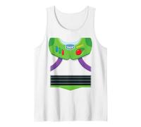 Pixar Toy Story Buzz Lightyear Costume Tank Top, Men, White, X-Large